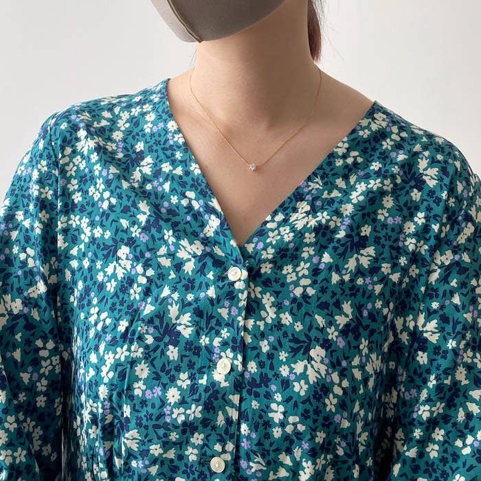 ぎゃー可愛い ユニクロの 華やかワンピース ふんわり広がるシルエットが美しすぎる