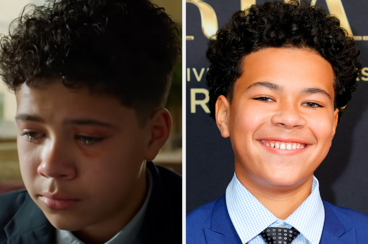 Jalon on the left pictured in &quot;A Journal for Jordan&quot;, and at the premiere on the right.