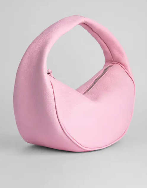 a pink hand bag