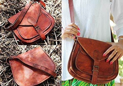saddle bag type crossbody purse