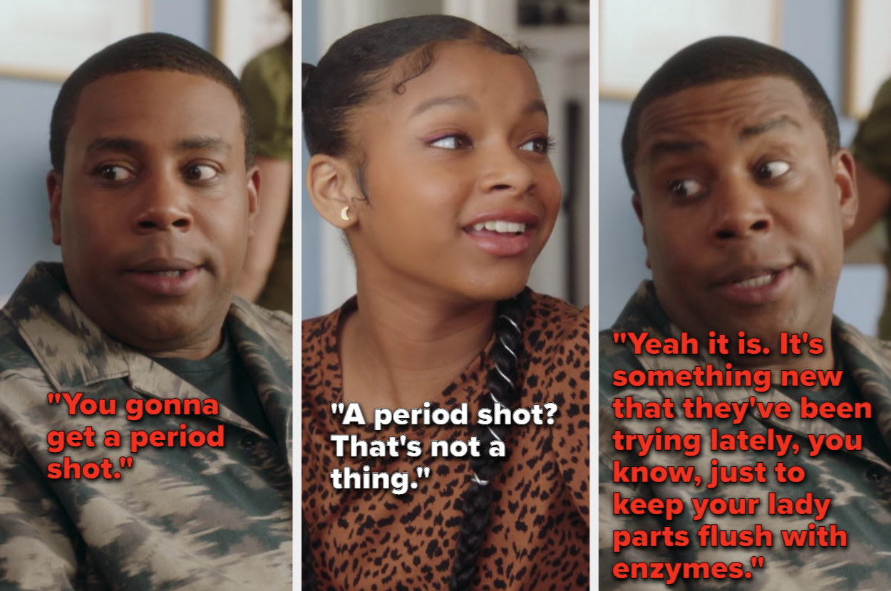 After finding out that Aubrey lied about getting her period, Kenan says that she will be getting a &quot;period shot&quot; at the doctor&#x27;s office to scare her into telling him the truth