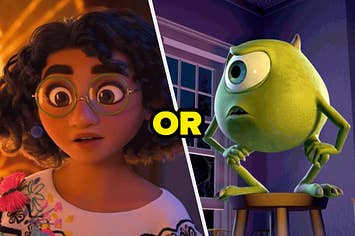 Mirabel from Disney's "Encanto" and Mike from Disney & Pixar's "Monsters, Inc."