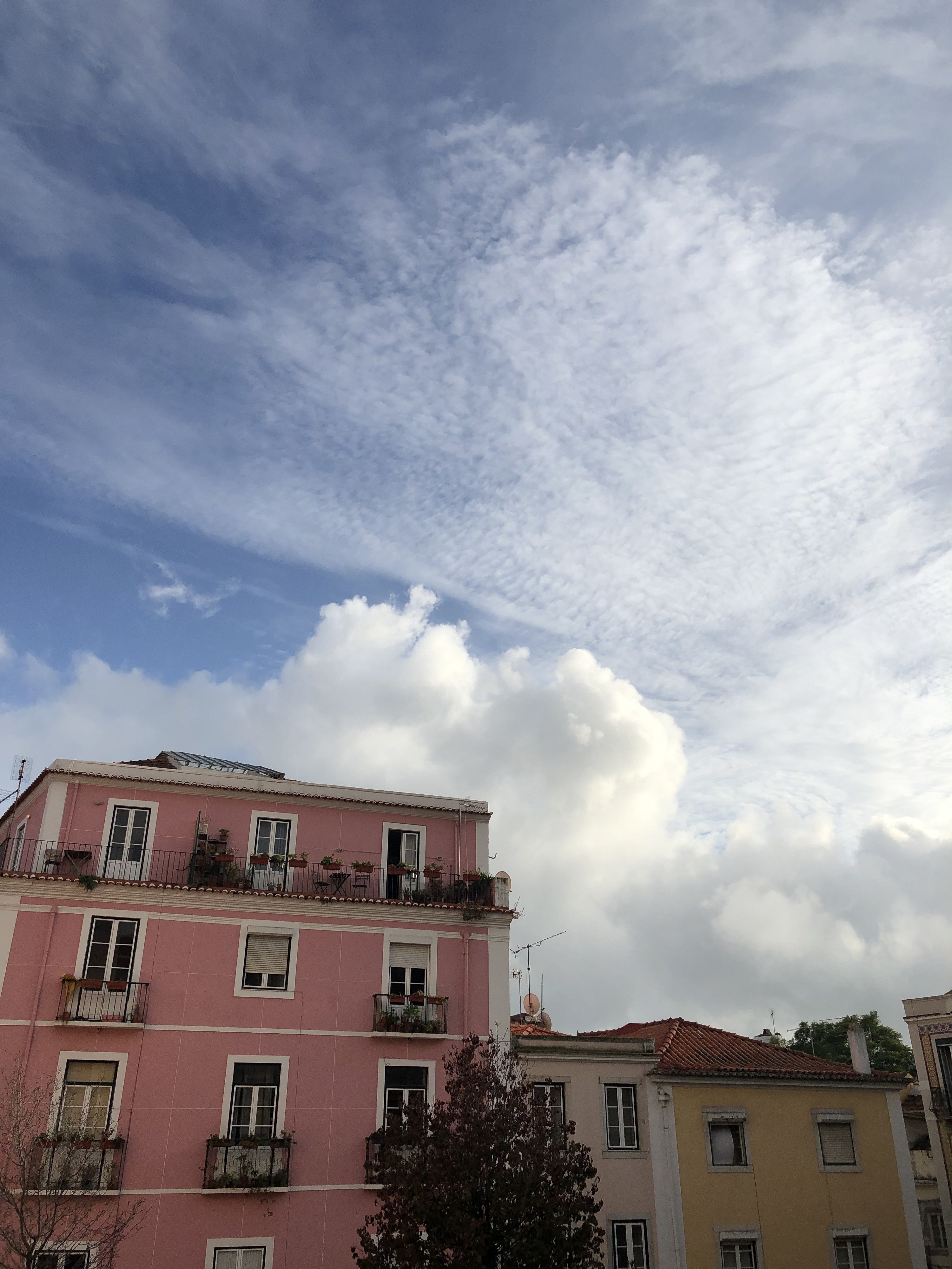 Colorful apartment buildings in Lisbon