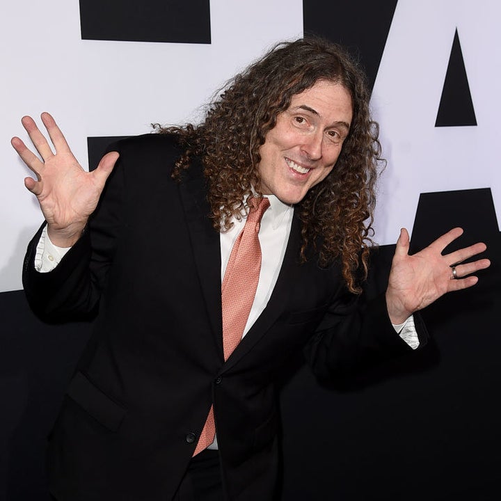 shot of Weird Al, he's doing jazz hands