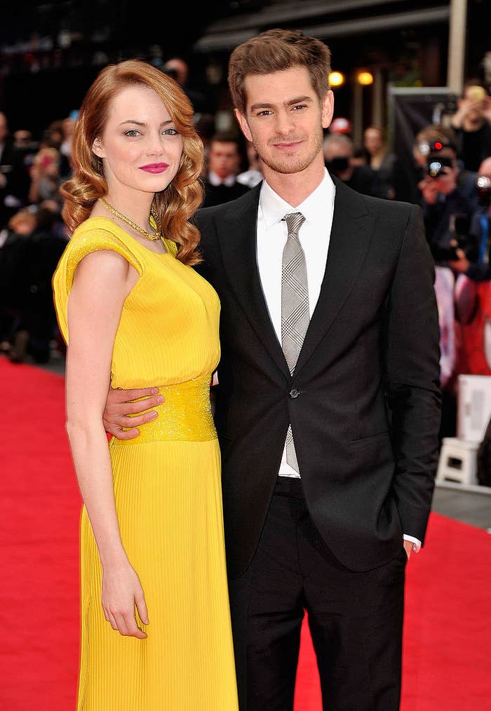Emma and Andrew on the red carpet
