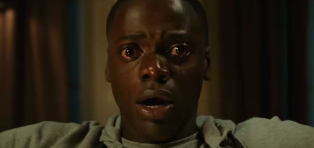 Chris crying while he is hypnotized in &quot;Get Out&quot;