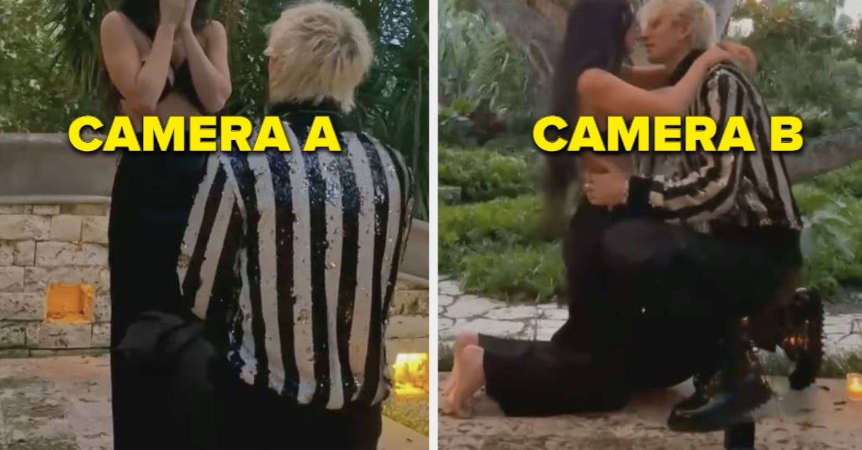 Machine Gun Kelly Said He Filmed His Engagement To Megan Fox With Just His iPhone, But Evidence Shows That Cannot Be True