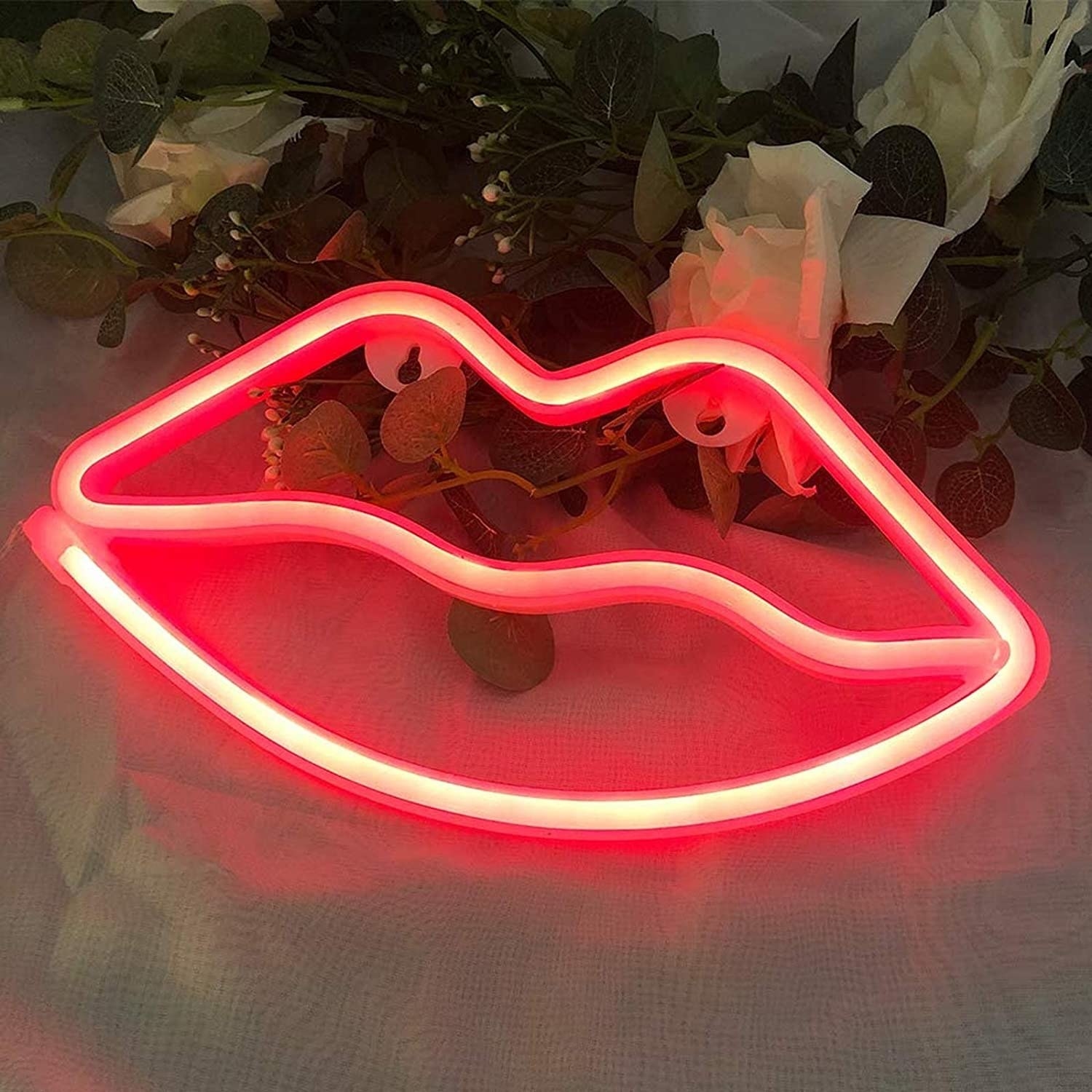 Luz LED en forma de labios