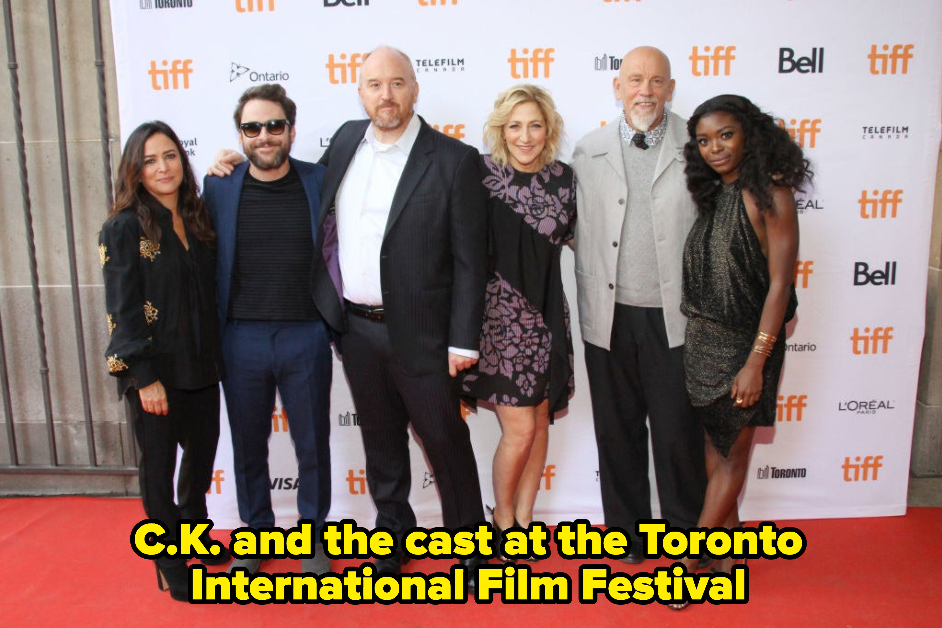 Louis CK and the cast at a film festival