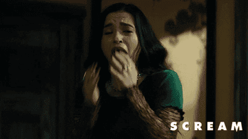 GIF of Amber in Scream 5