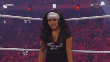 Snooki does backflips into her wrestling opponent
