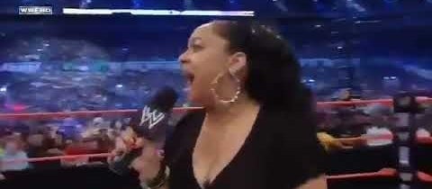 Raven-Symone at a WWE event