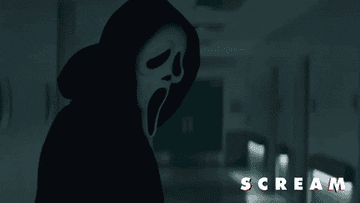 GIF of Ghostface in Scream 5