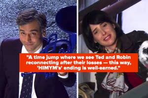 Ted and Robin in the "How I Met Your Mother" finale