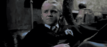 Young Draco looking unimpressed