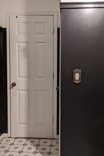 the switch plate and outlet plate from a distance