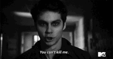 Stiles angrily yelling, &quot;you can&#x27;t kill me&quot;