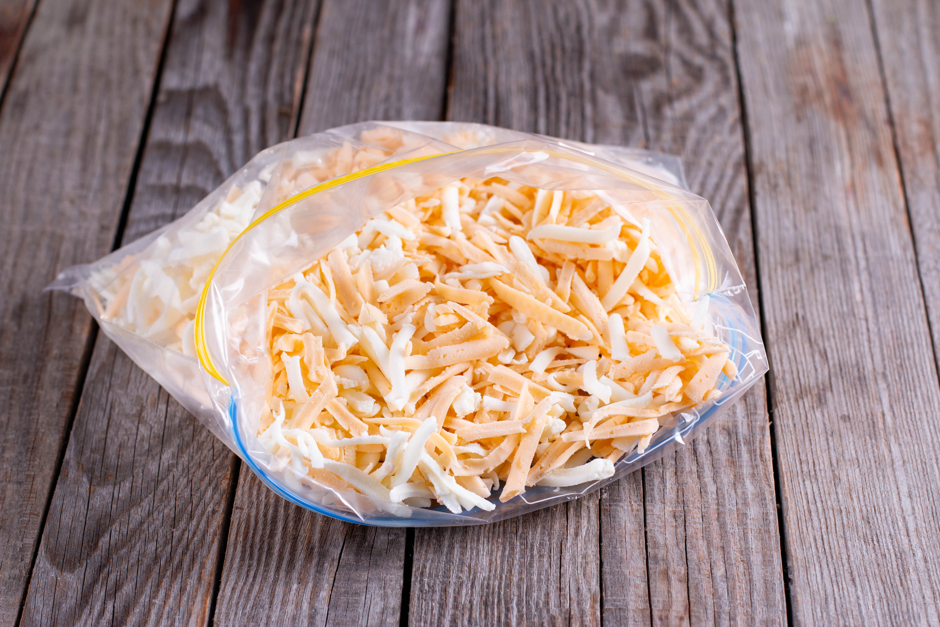 Bag of pre-shredded cheese