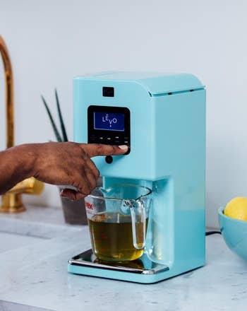 the blue oil infusing machine