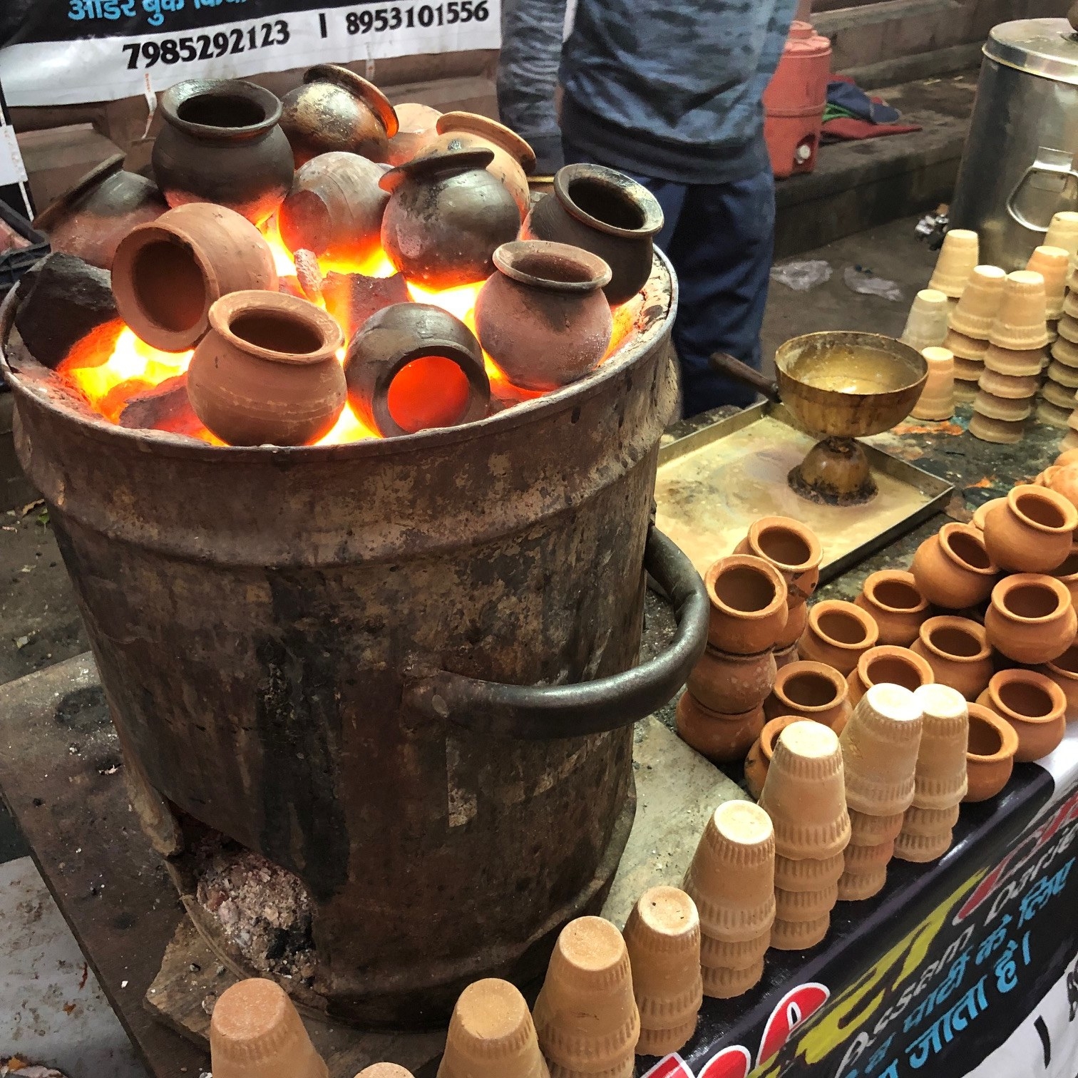 Tandoori chai from a street vendor