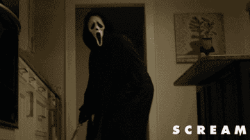 GIF of Ghostface in Scream 5