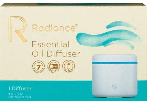 The box for the Radiance Essential Oil Diffuser
