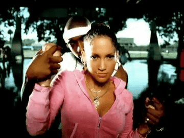 Jennifer Lopez and Ja Rule dancing in the