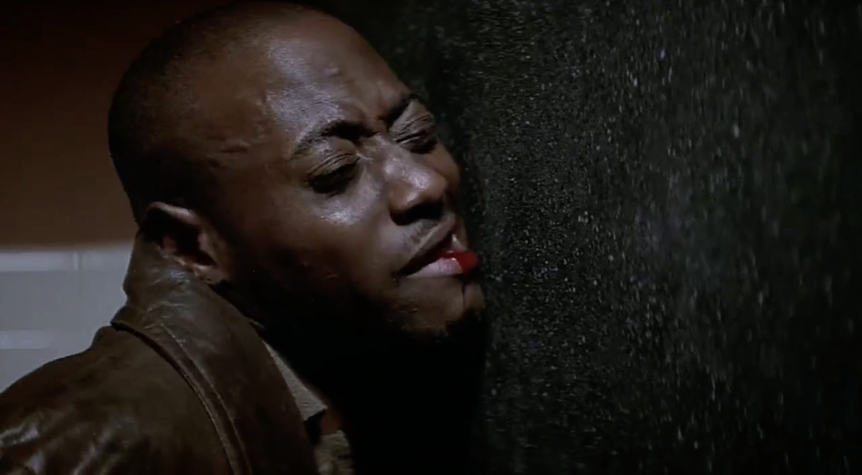 Omar Epps stabbed through a bathroom stall in the face