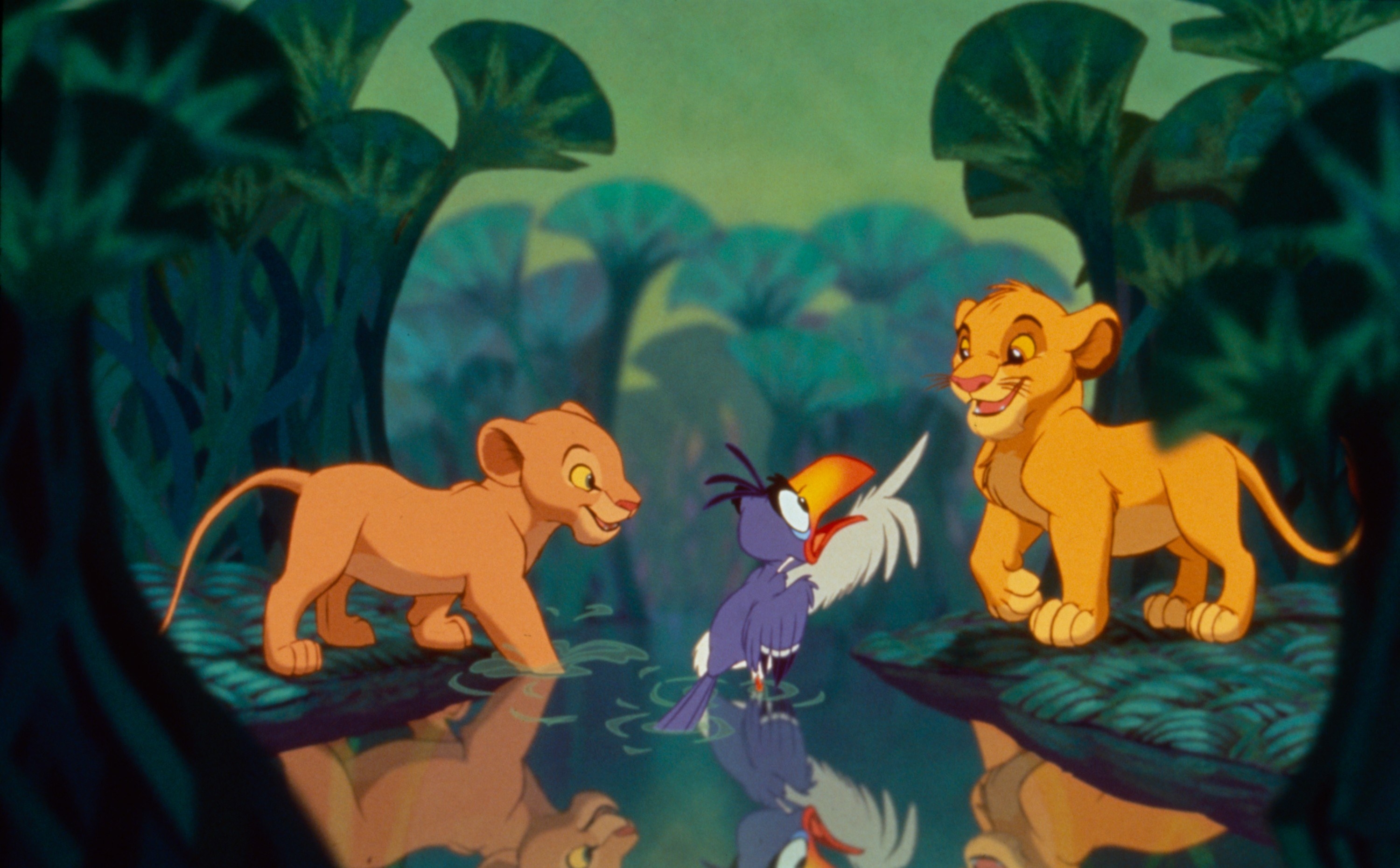 Zazu and young Nala and Simba arguing in &quot;I Just Can&#x27;t Wait To Be King&quot;