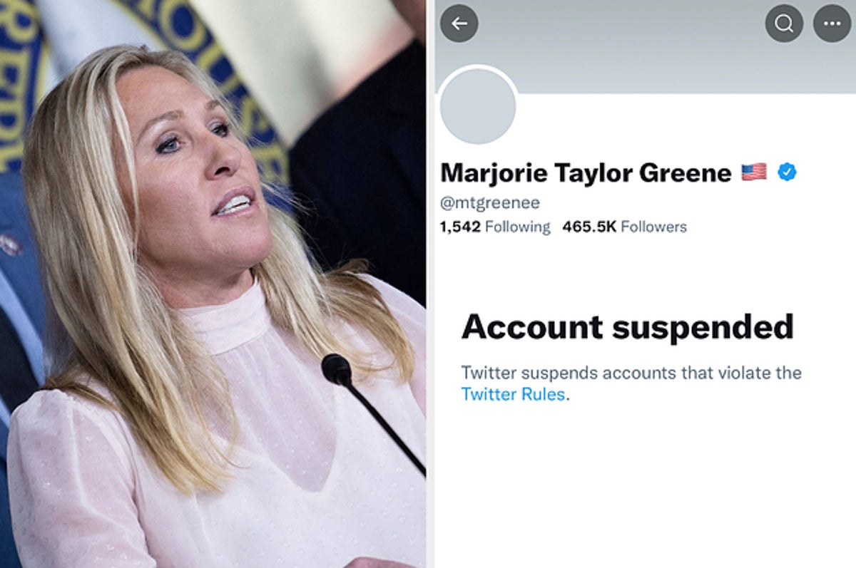 Rep. Marjorie Taylor Greene’s Twitter Account Has Been Permanently Suspended