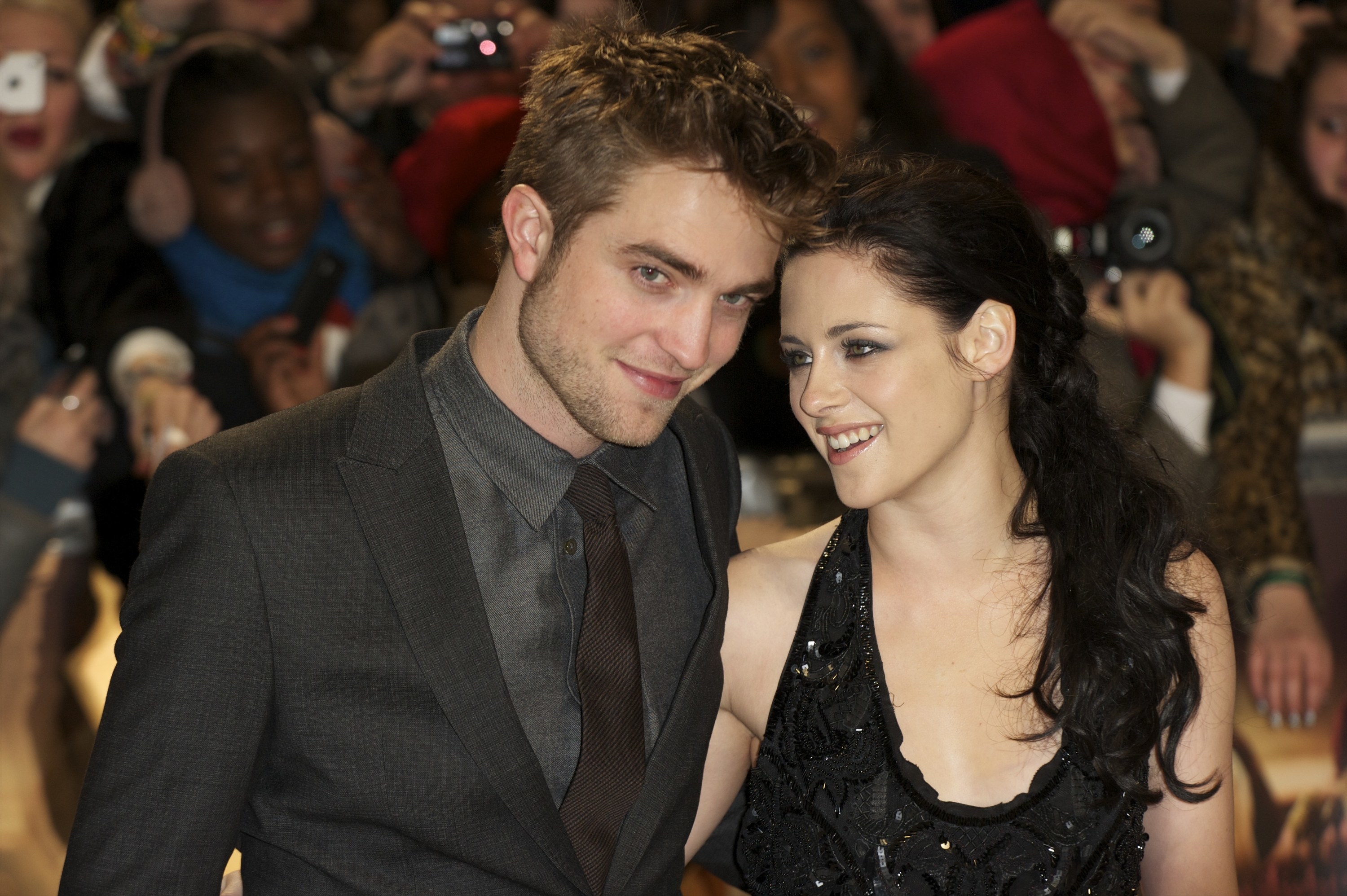 Kristen and Robert pose together at an event
