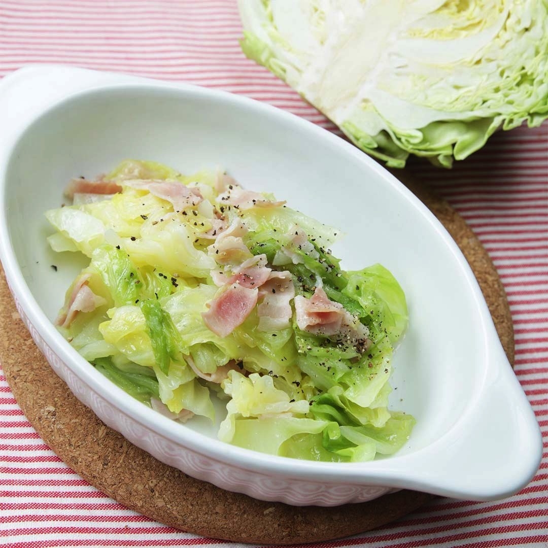 春キャベツとベーコンのくたくた煮 コンソメ不要 キャベツとベーコン