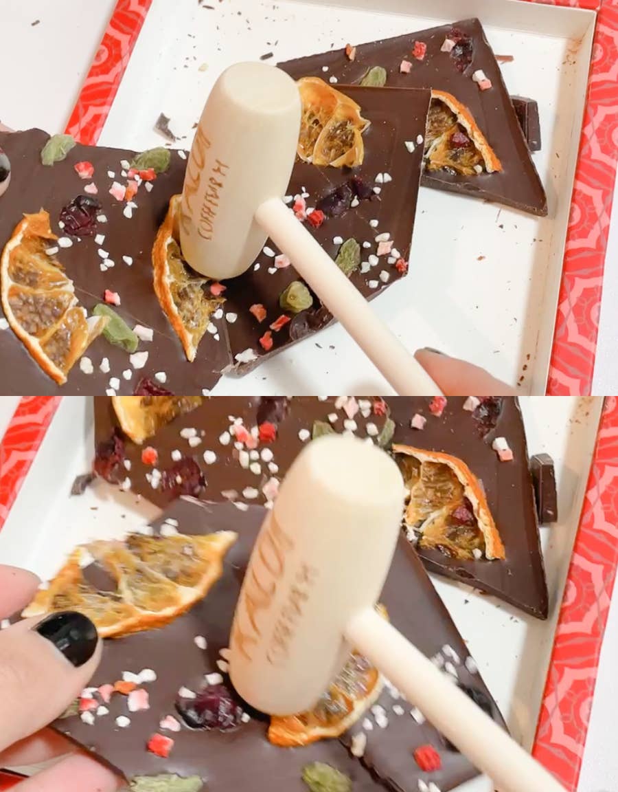 これは自分用にもほしくなる カルディの 叩いて食べるチョコ がむっちゃ楽しい