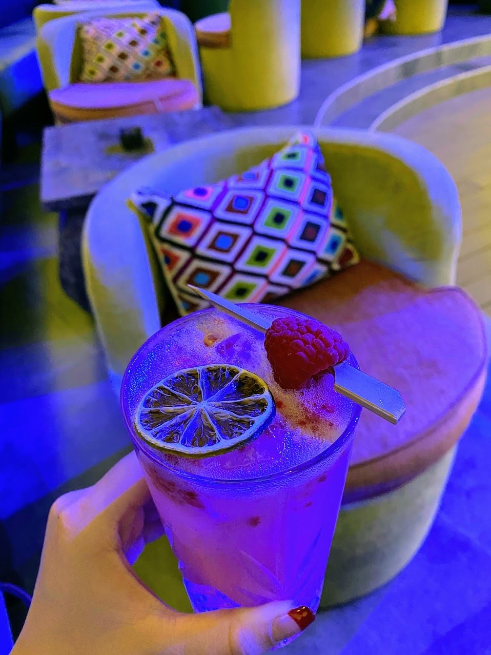 hand holding drink