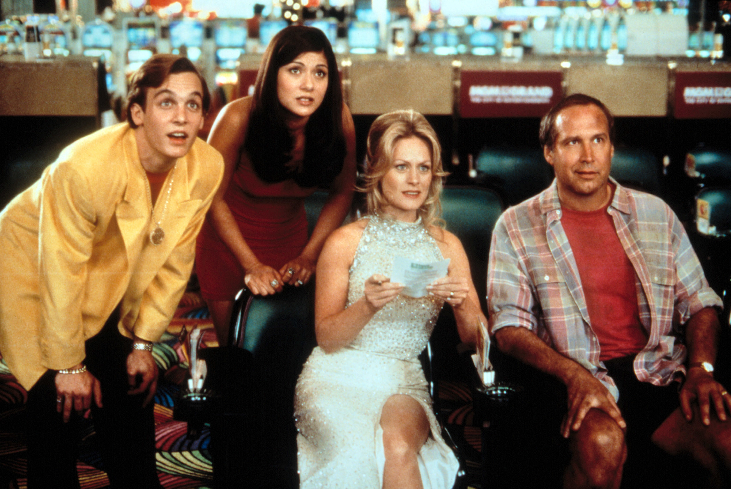 Ethan Embry, Marisol Nichols, Beverly D&#x27;Angelo and Chevy Chase in “Vegas Vacation”