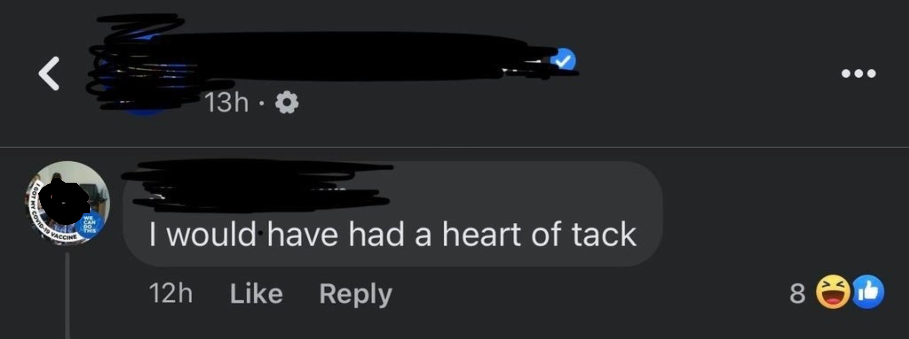person saying heart of tack instead of heart aattack