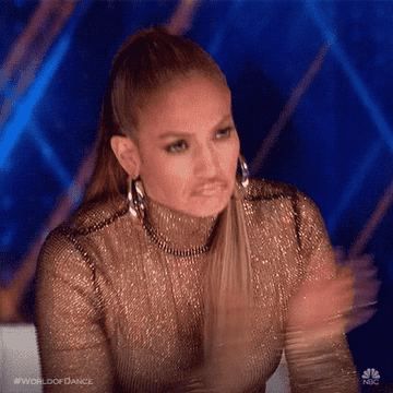 Jennifer Lopez giving a standing ovation on &quot;World of Dance&quot;