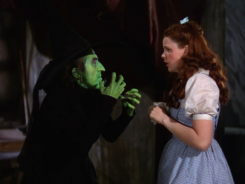 The Wicked Witch talking to Dorothy