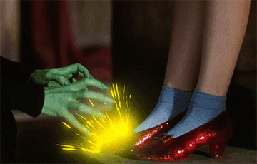 The Wicked Witch zapping Dorothy&#x27;s shoes
