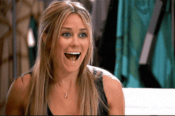Gif of Lauren Conrad and Whitney Port in &quot;The Hills