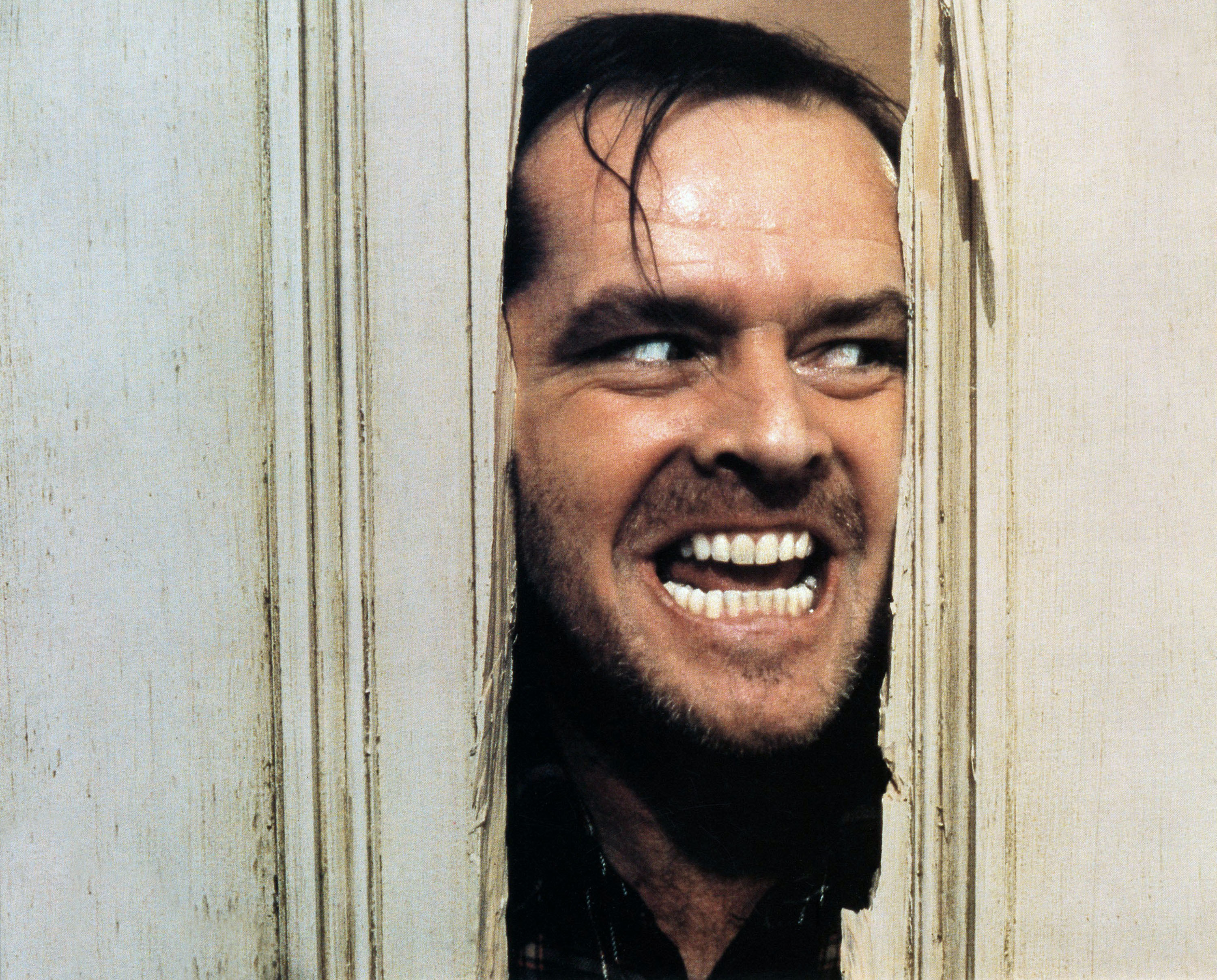 Jack Nicholson breaks through a door