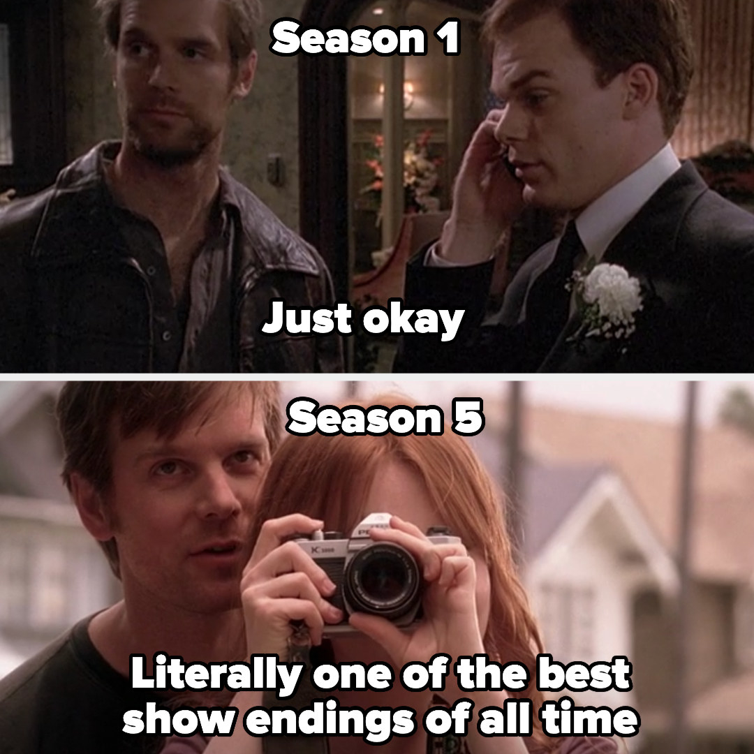 season labeled &quot;just okay&quot; and season 5 labeled &quot;Literally one of the best show endings of all time&quot;