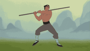 Li Shang shattering pots with a stick