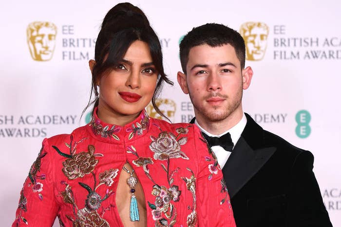 The couple on the red carpet of the BAFTAS