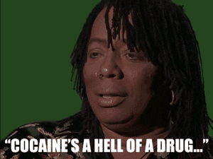 Rick James saying &quot;cocaine is a hell of a drug&quot;