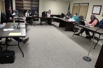 Page County Schools board meeting screenshot