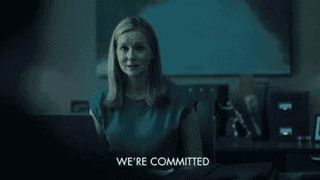 Laura Linney as Wendy Byrde saying &quot;We&#x27;re committed&quot; in &quot;Ozark&quot;