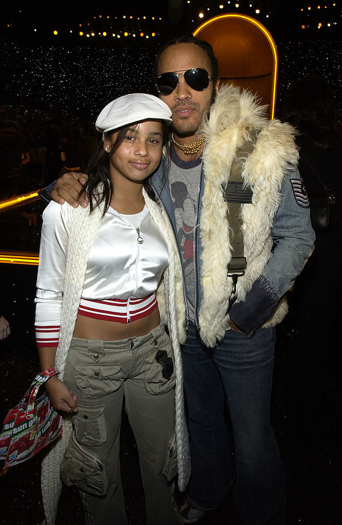 lenny and zoe at a fashion week show