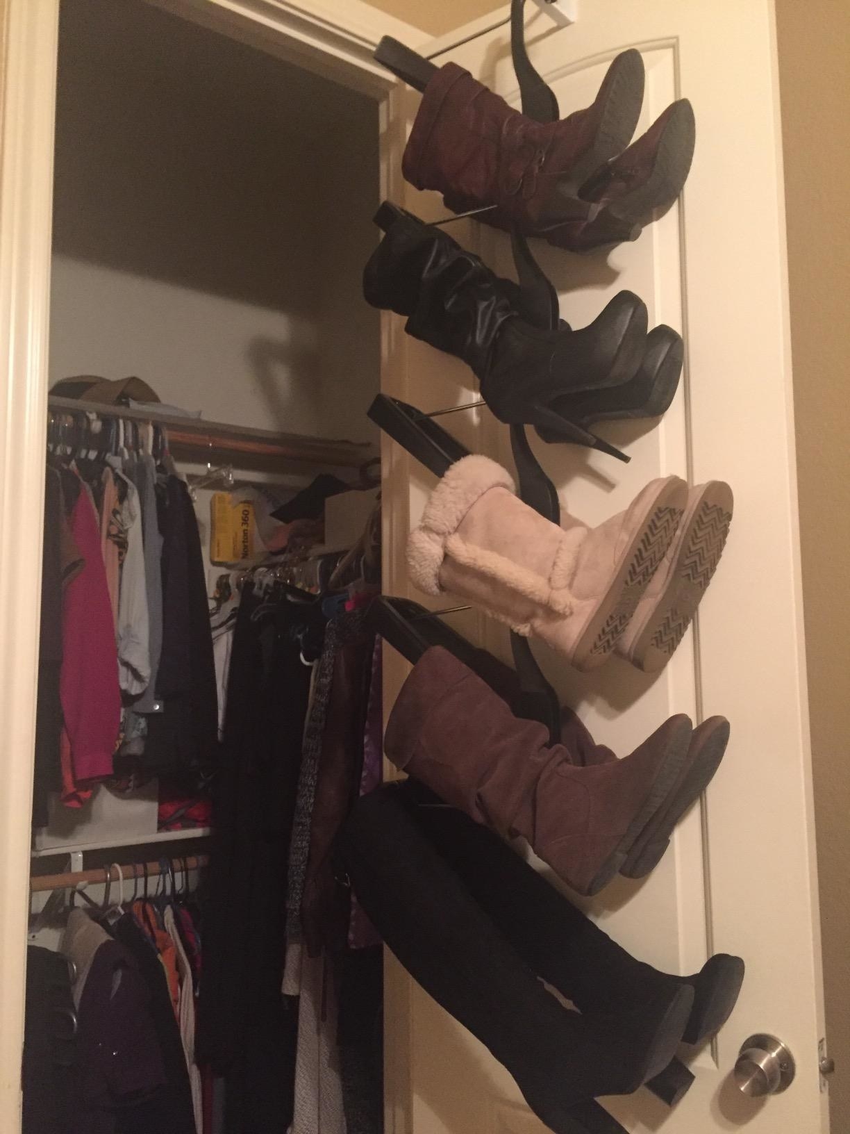 How to keep online boots upright in closet