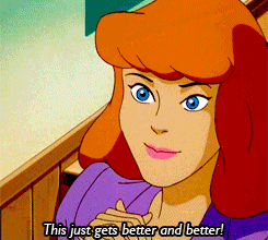Daphne saying &quot;this just gets better and better!&quot; in Scooby-Doo on Zombie Island